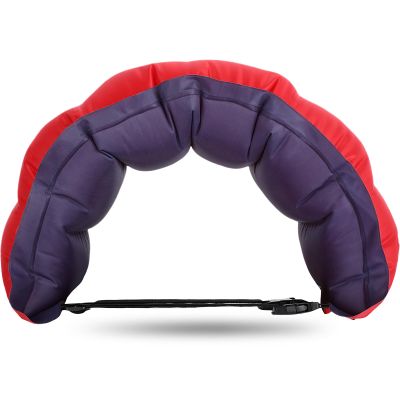 Lewtemi 1 Pcs Inflatable Swim Belt Pool Flotation Portable Waist Aid for Adults Adjustable Swimming Training Aid Waist Belt with Buckle and Rope for Beginner(Red and Blue)