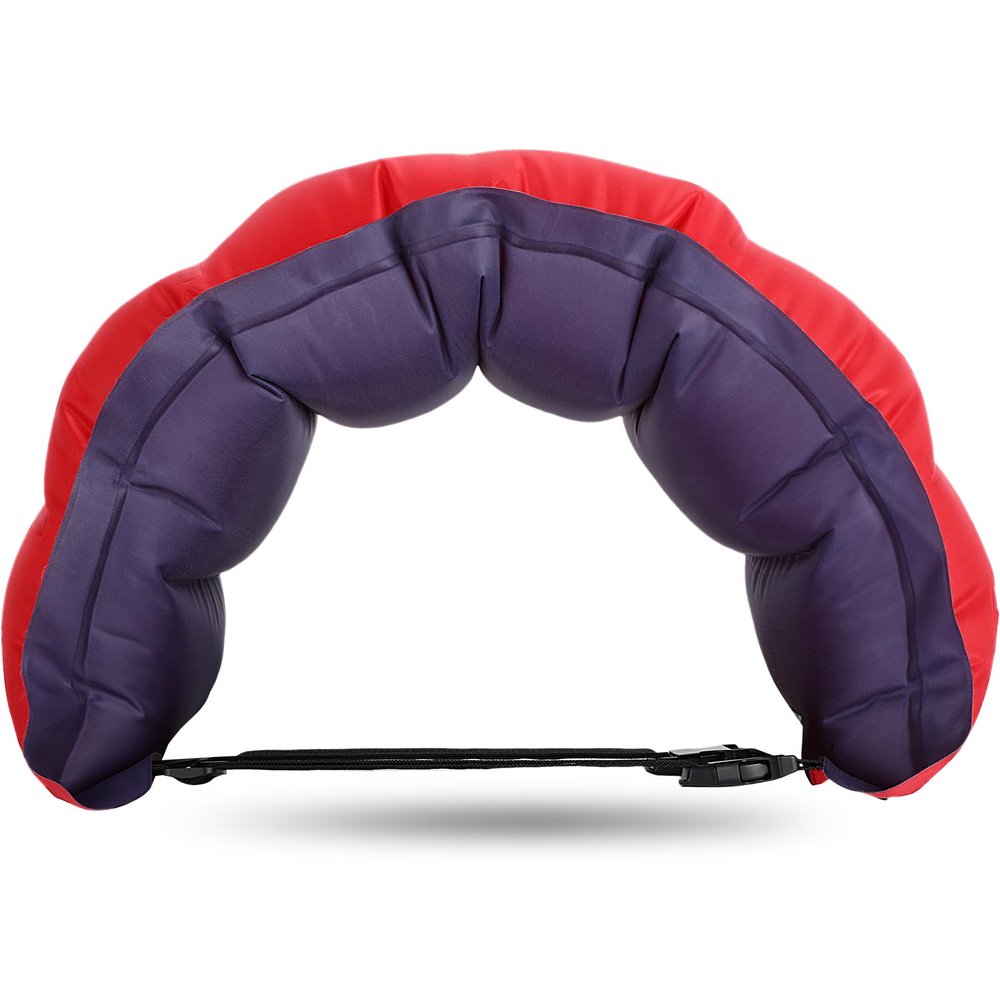 Lewtemi 1 Pcs Inflatable Swim Belt Pool Flotation Portable Waist Aid for Adults Adjustable Swimming Training Aid Waist Belt with Buckle and Rope for Beginner(Red and Blue)