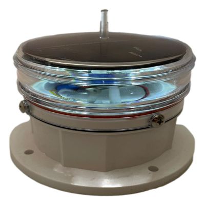 Britta Products Solar Dock Warning Light 360 Degree - Super Bright Waterproof LED Light for Marine Applications - Constant On or Flashing (WHITE)