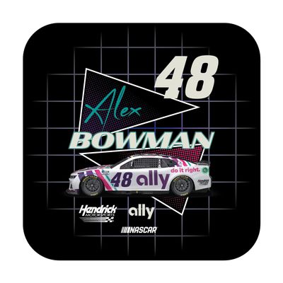 R and R Imports Nascar #48 Alex Bowman 4-Inch Vinyl Decal Sticker Retro Design