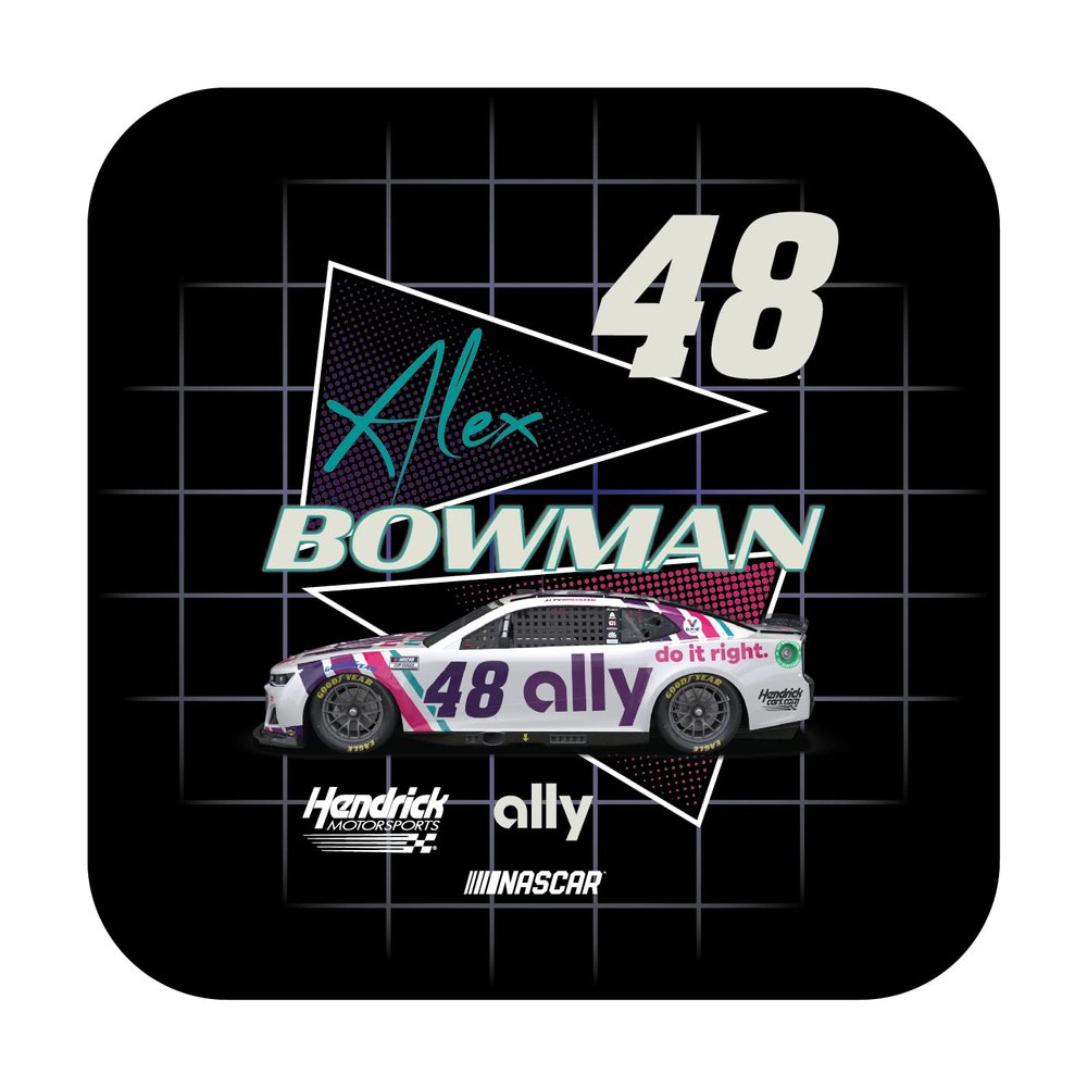 R and R Imports Nascar #48 Alex Bowman 4-Inch Vinyl Decal Sticker Retro Design
