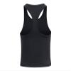 Under Armour Girls Motion Crop Tank Top, Black (001)/Jet Gray-Legacy, Medium view 1