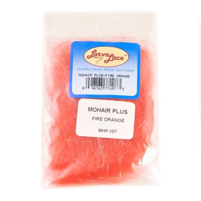 Larva Lace Mohair+ Dubbing Fire Orange