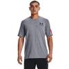 Under Armour Men's New Freedom Flag T-Shirt, (037) Steel Light Heather/Red/Blackout Navy, Small view 1
