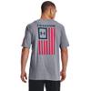 Under Armour Men's New Freedom Flag T-Shirt, (037) Steel Light Heather/Red/Blackout Navy, Small view 2