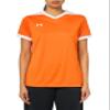 Under Armour Womens Maquina 3.0 Jersey, (800) Team Orange / / White, Large view 1