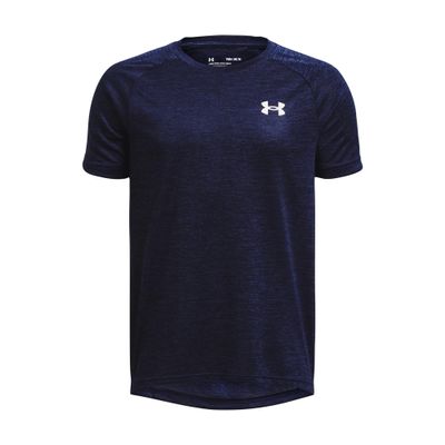 Under Armour Boys Tech 2.0 Short-Sleeve T-Shirt, (410) Midnight Navy / / White, X-Large