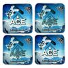 CornholeAce Legendary - Snowboarder (Set of 4 Bags) - Professional Cornhole Bags - Thin Blue Line Flag - ACE Pro Stamped view 2