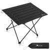 MOON LENCE Ultralight Folding Camping Table, Compact,Portable with Carry Bag, for Outdoor Cooking, Picnic, Camp, Boat, Travel (Black - M) view 1