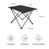 MOON LENCE Ultralight Folding Camping Table, Compact,Portable with Carry Bag, for Outdoor Cooking, Picnic, Camp, Boat, Travel (Black - M) view 2