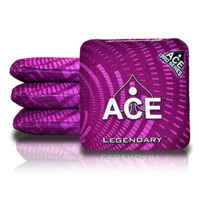 CornholeAce Legendary - Purple (Set of 4 Bags) - Professional Cornhole Bags - ACE Pro Stamped