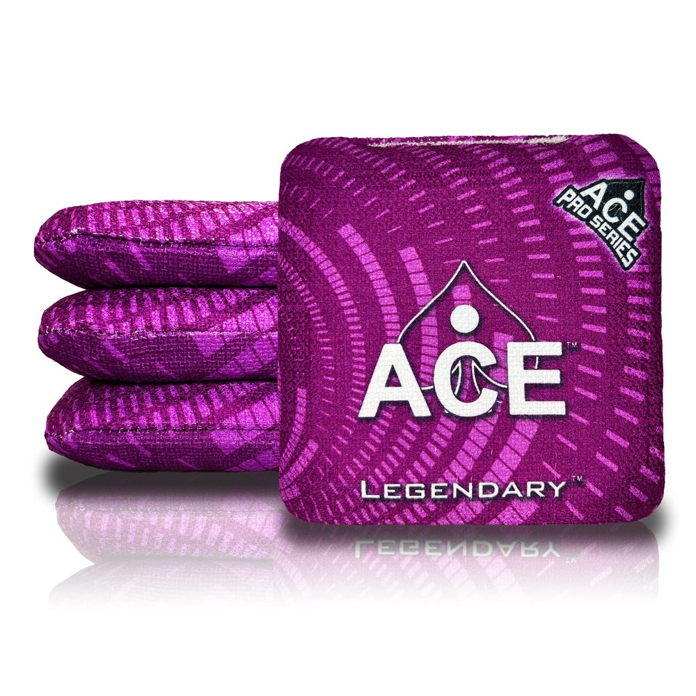 CornholeAce Legendary - Purple (Set of 4 Bags) - Professional Cornhole Bags - ACE Pro Stamped