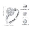 Urn Rings for Cremation Ashes Circle of Life 925 Sterling Silver Always by my side Keepsake Rings Memorial Jewelry for Women (Size 6) view 4