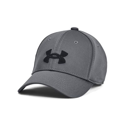 Under Armour Boys Blitzing Cap Stretch Fit, (012) Pitch Gray / / Black, Small/Medium