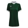 Under Armour Womens Maquina 3.0 Jersey, (301) Forest Green / / White, Small view 4