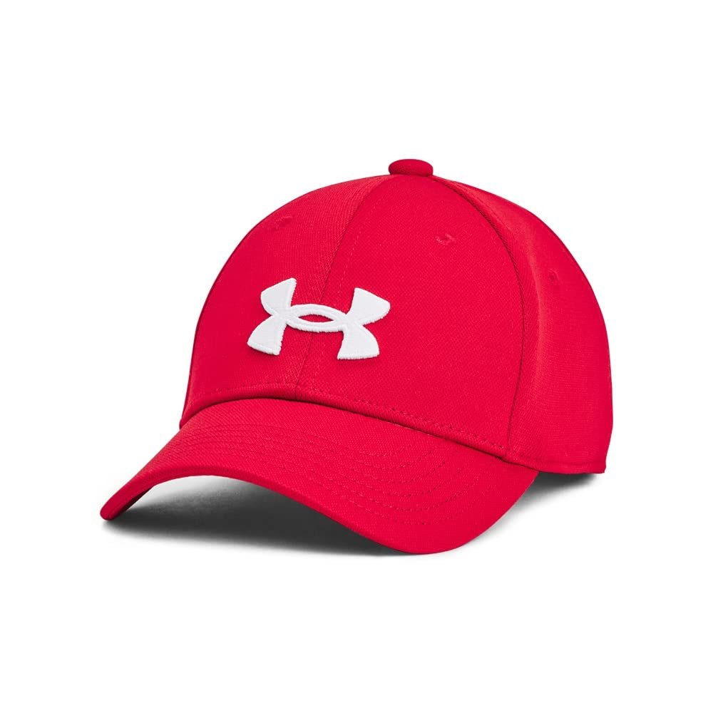 Under Armour Boys Blitzing Cap Stretch Fit, (600) Red / / White, Small/Medium
