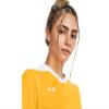 Under Armour Womens Maquina 3.0 Jersey, (750) Steeltown Gold / / White, Medium view 3