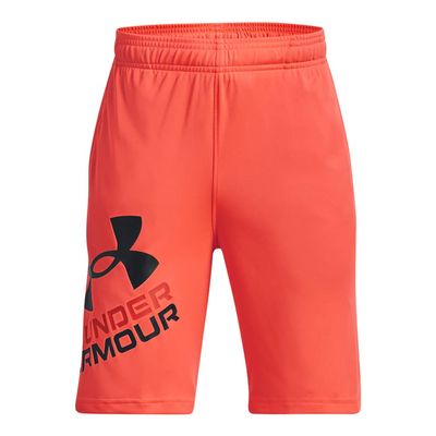 Under Armour Boys Prototype 2.0 Logo Shorts, (877) After Burn / / Black, Youth X-Small