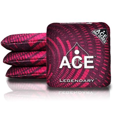 CornholeAce Legendary - Maroon (Set of 4 Bags) - Professional Cornhole Bags - ACE Pro Stamped