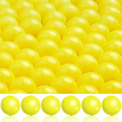 Civaner 150 x 68/61 Caliber Projectiles for Defense and Practice Reusable 68 Breaker Paintballs Solid Plastic Nylon Projectiles(Yellow,68 Caliber)