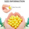 Civaner 150 x 68/61 Caliber Projectiles for Defense and Practice Reusable 68 Breaker Paintballs Solid Plastic Nylon Projectiles(Yellow,68 Caliber) view 2