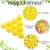 Civaner 150 x 68/61 Caliber Projectiles for Defense and Practice Reusable 68 Breaker Paintballs Solid Plastic Nylon Projectiles(Yellow,68 Caliber) view 4