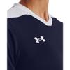 Under Armour Womens Maquina 3.0 Jersey, (410) Midnight Navy / / White, Large view 4