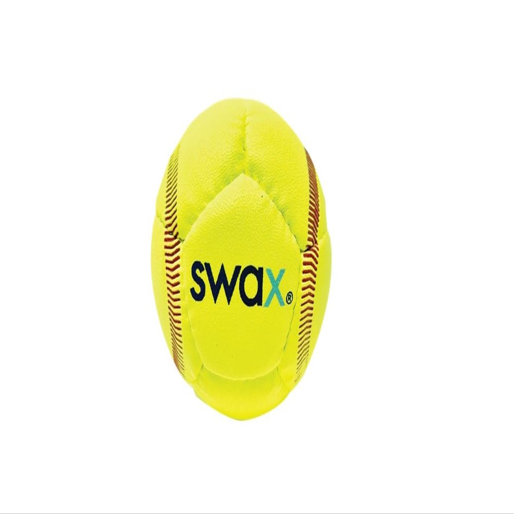 Swax Training Softball 2Pack OfficialSize Soft Practice Balls for Safer Indoor & Outdoor Training