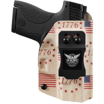 We The People Holsters - Betsy Ross Flag - Right Hand - IWB Holster Compatible with Smith & Wesson SD9/SD40 VE w/Olight PL-Mini 2 Valkyrie