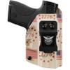 We The People Holsters - Betsy Ross Flag - Right Hand - IWB Holster Compatible with Smith & Wesson SD9/SD40 VE w/Olight PL-Mini 2 Valkyrie view 1