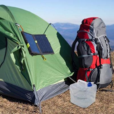 LFFH Camping Water Storage Jug, Premium Collapsible Water Container Cube for Outdoor Hiking Emergency Survival Portable Canteen Color : Clear, Size : 2PCS(5L)