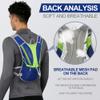 Hydration Pack Backpack, IX INOXTO Running Hydration Vest with 1.5L ( 50 oz) Water Bladder for Men Women, Lightweight Water Backpack for Hiking Cycling Climbing Camping (Dark Blue) view 3