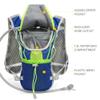 Hydration Pack Backpack, IX INOXTO Running Hydration Vest with 1.5L ( 50 oz) Water Bladder for Men Women, Lightweight Water Backpack for Hiking Cycling Climbing Camping (Dark Blue) view 4