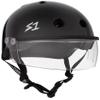 S1 Lifer Visor Helmet Gen 2 for Skateboarding, BMX, and Roller Skating - EPS Fusion Foam, CPSC & ASTM Certified - Black Gloss w/Clear Visor X-Large (22.5") view 1