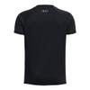 Under Armour Boys' Tech Wordmark Short Sleeve T-Shirt, (001) Black / / White, Youth Large view 2