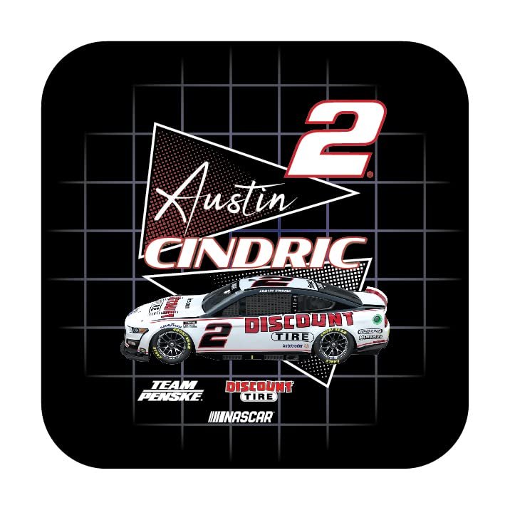 R and R Imports Nascar #2 Austin Cindric 4-Inch Vinyl Decal Sticker Retro Design