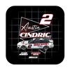 R and R Imports Nascar #2 Austin Cindric 4-Inch Vinyl Decal Sticker Retro Design view 1