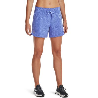Under Armour Women's Fusion 5-Inch Shorts, (495) Baja Blue / / Fog, XX-Large