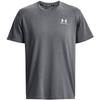 Under Armour Men's Heavyweight Short Sleeve T-Shirt, (012) Pitch Gray Medium Heather/White/White, X-Small view 1