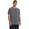 Under Armour Men's Heavyweight Short Sleeve T-Shirt, (012) Pitch Gray Medium Heather/White/White, X-Small view 2