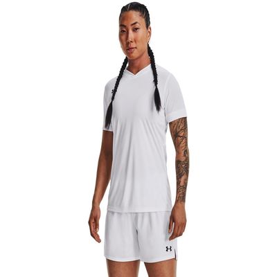 Under Armour Womens Maquina 3.0 Jersey, (100) White / / Black, X-Large