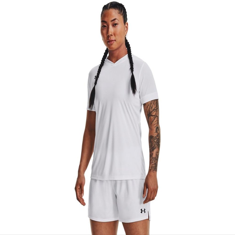 Under Armour Womens Maquina 3.0 Jersey, (100) White / / Black, X-Large
