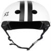 S1 Lifer Helmet for Skateboarding, BMX, and Roller Skating - EPS Fusion Foam, CPSC & ASTM Certified - White Gloss w/Black Stripes X-Small (20.5") view 2