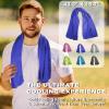 Meiyante Cooling Towel for Neck and Face - 43.3" x 15.7" - Quick-Dry Microfiber - Ideal for Hot Weather, Gym, Fitness, Camping, Yoga Sport, Golf - Navy Blue view 4