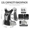 IX INOXTO Hydration Pack Backpack, Lightweight Water Backpack with 2L Hydration Bladder Daypack for Men Women,Running Hydration Vest for Trail Running Hiking Cycling Race Climbing (Black Grey) view 2