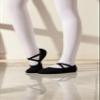 Dance Women's Ballet Shoes Stretch Canvas Dance Slippers Split Sole for Girls/Adult, Size 10, Black view 3