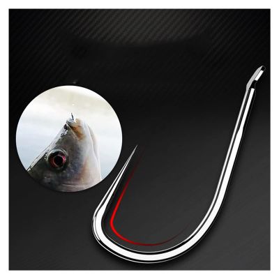 KUYWLMKMZZ Fishing Hooks 100PCS with Stabbed Hook High Carbon Steel Jig Mackerel Fish Hook Fishing Gear Fishing Tackle (Size : 6#)