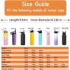 11 PCS Miracredo Replacement Straws for Hydro Flask Straw Lid Wide Mouth Bottle, Fit Thermoflask, Straws For Takeya wide mouth, Come with 2 Straw Cleaner Brushes view 2