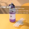 11 PCS Miracredo Replacement Straws for Hydro Flask Straw Lid Wide Mouth Bottle, Fit Thermoflask, Straws For Takeya wide mouth, Come with 2 Straw Cleaner Brushes view 3