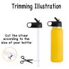 11 PCS Miracredo Replacement Straws for Hydro Flask Straw Lid Wide Mouth Bottle, Fit Thermoflask, Straws For Takeya wide mouth, Come with 2 Straw Cleaner Brushes view 4